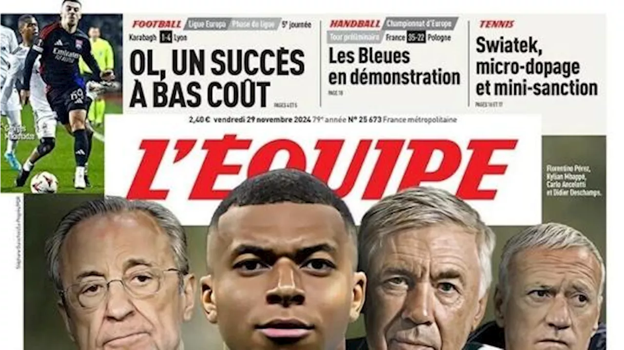 In crisi al Real, L'Equipe in prima pagina: 'Dobbiamo salvare il giocatore Mbappé'