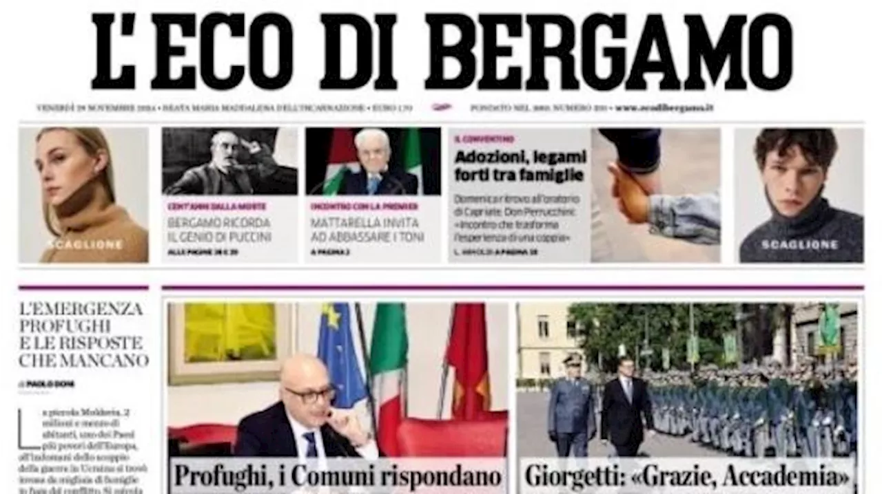 L'Eco di Bergamo apre: 'Atalanta, nessuno meglio di De Ketelaere in Europa e con Gasp'