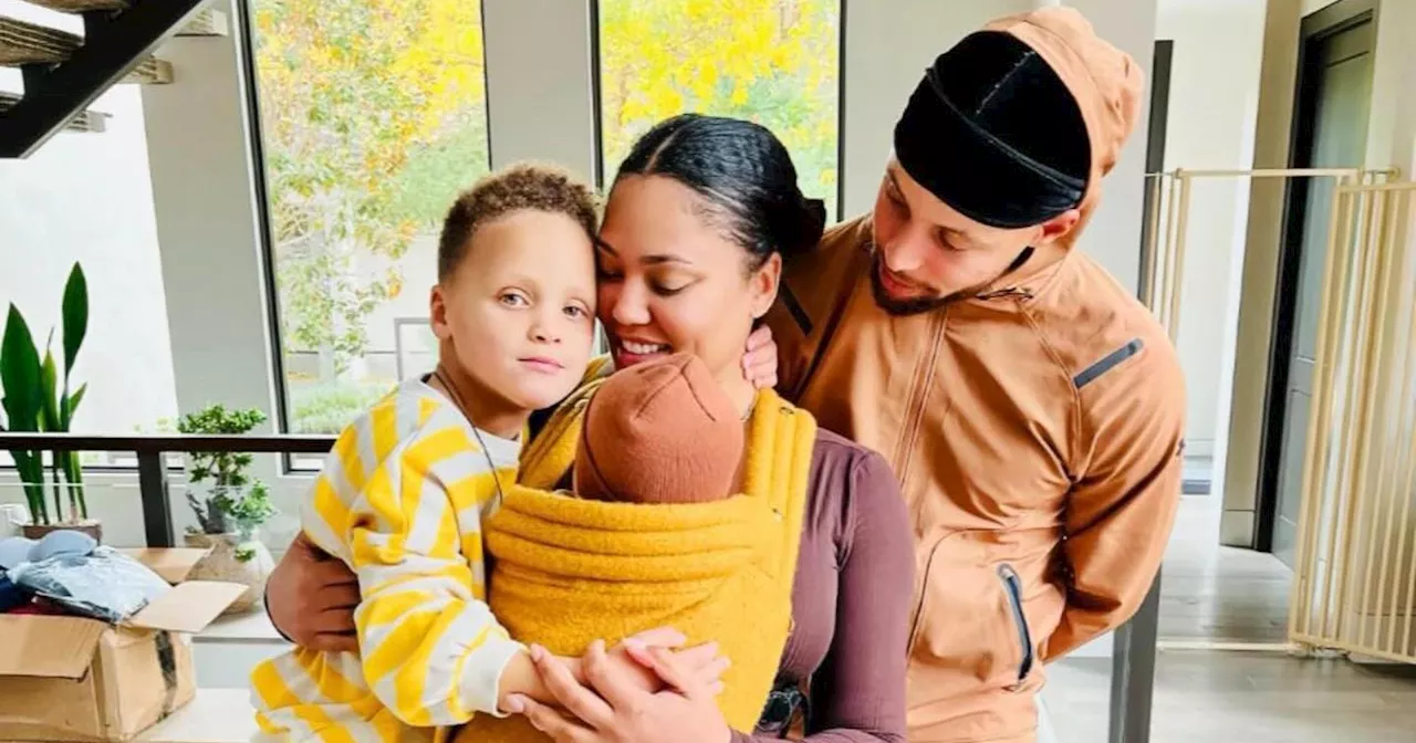 Stephen Curry Shares Photo of 6-Month-Old Son Caius on Thanksgiving