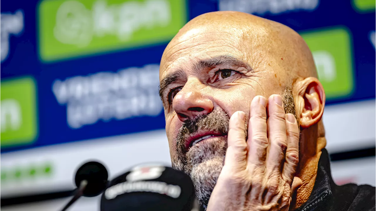 PSV-trainer Peter Bosz wordt gevraagd naar weerzien met Danny Makkelie en is dan heel duidelijk