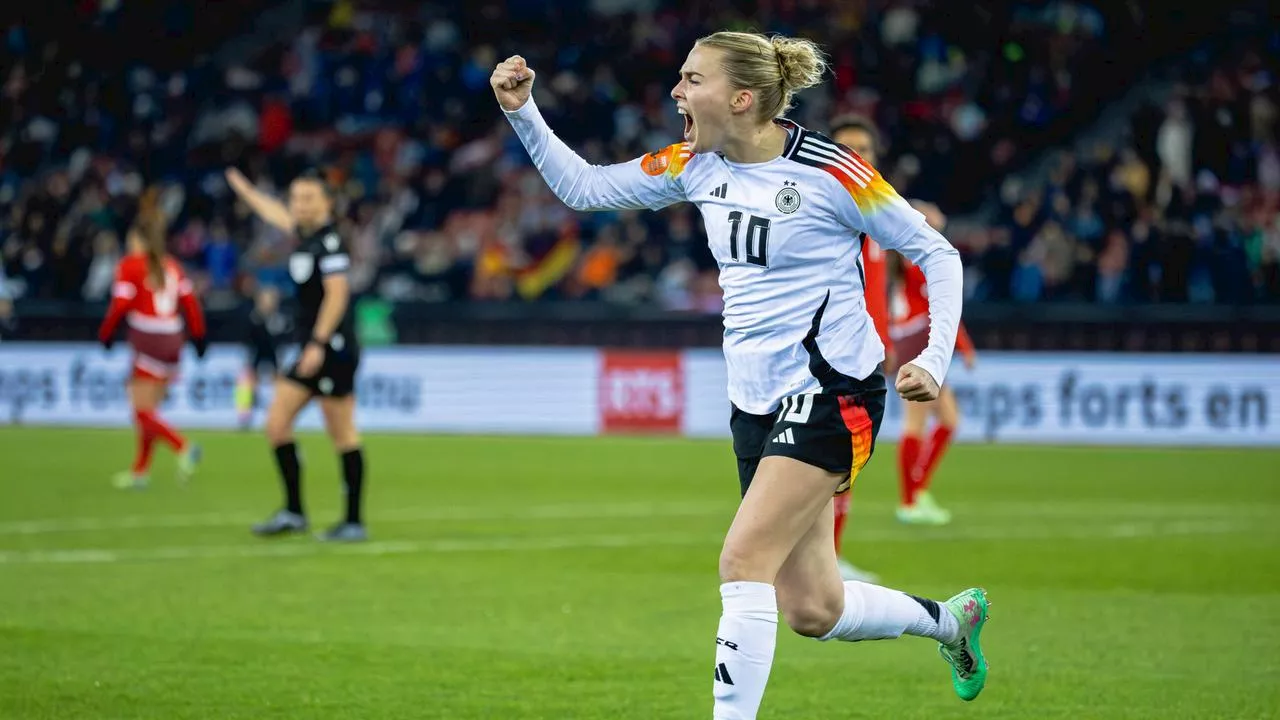 Fußball: Frauenländerspiel Schweiz - Deutschland, die Highlights