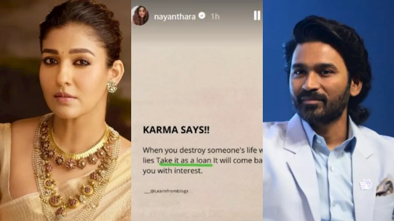 Nayanthara VS Dhanush: డోంట్ వర్రీ.. కర్మ వడ్డీతో సహా తిరిగోస్తుంది.. సంచలనంగా మారిన నయన తార పోస్ట్..