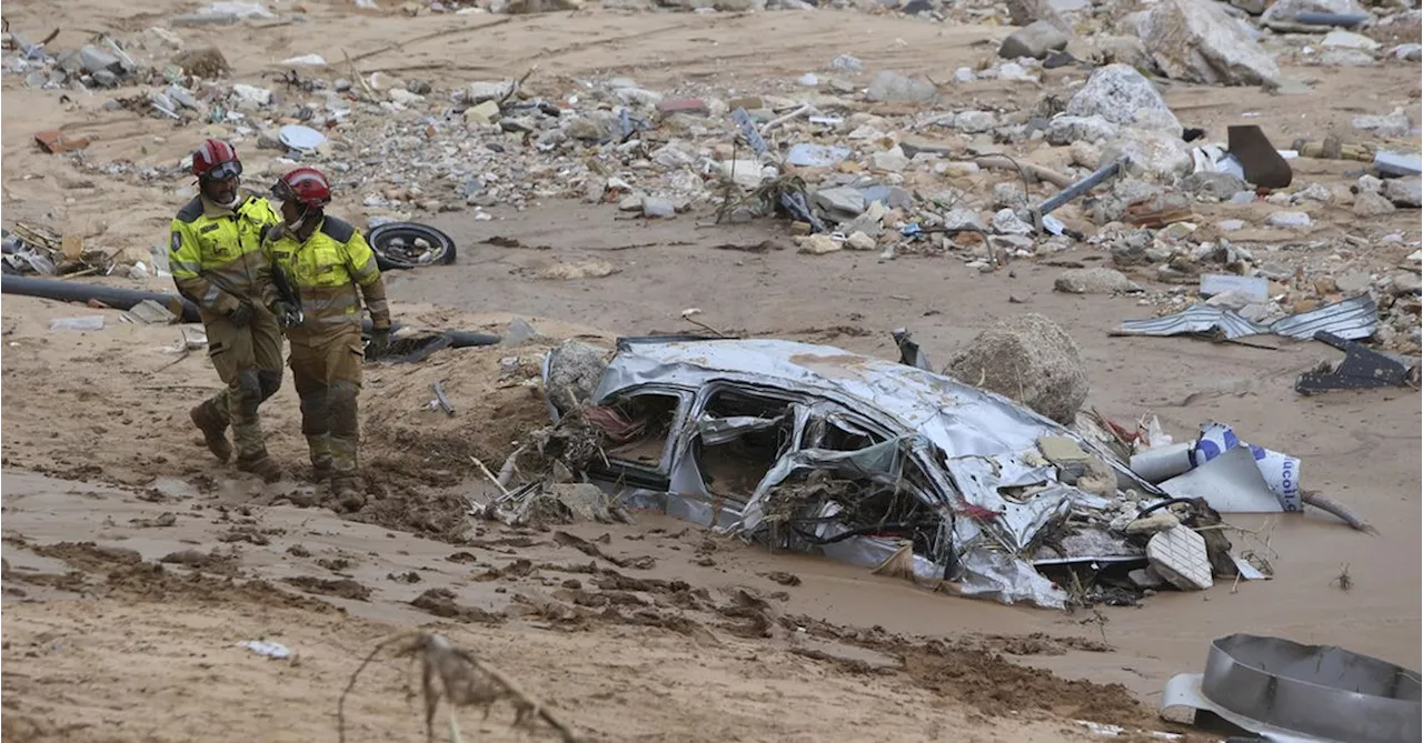 Crowd of Spain's flood survivors toss mud and shout insults at King Felipe VI