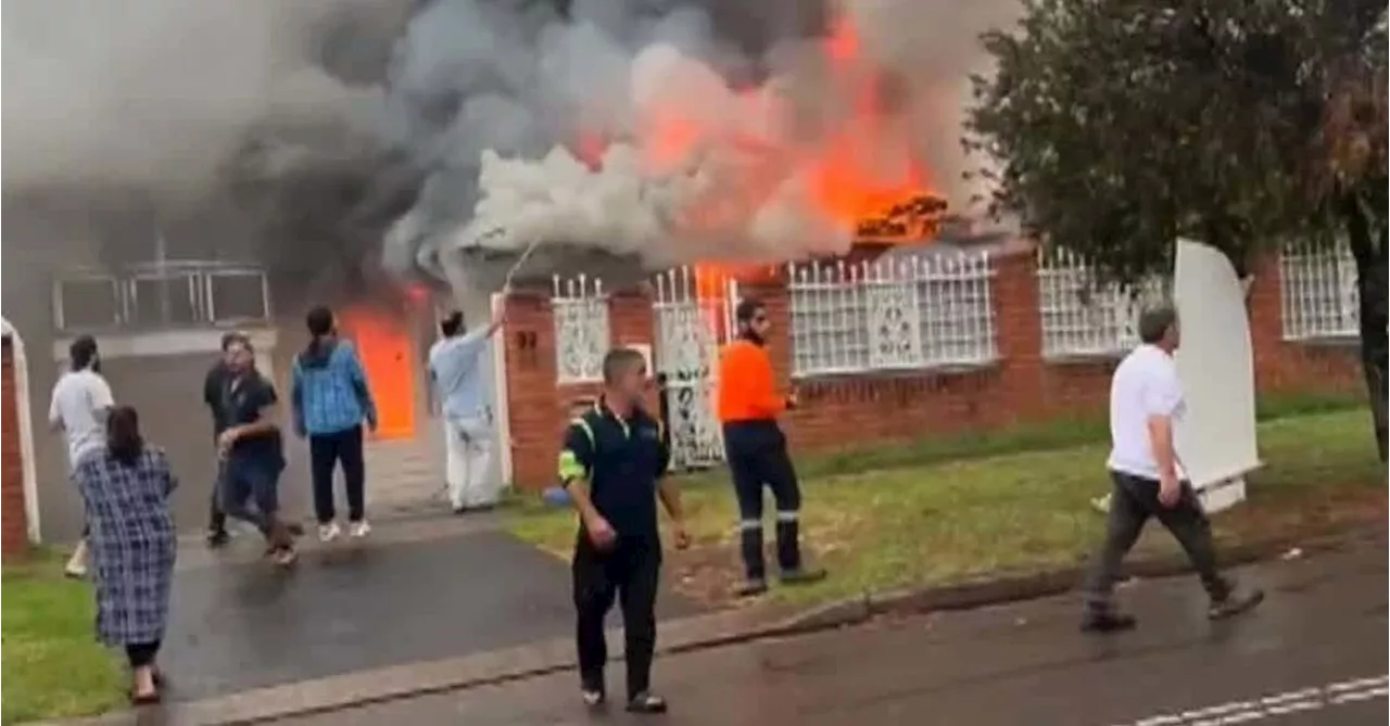 Man in hospital after Sydney house fire