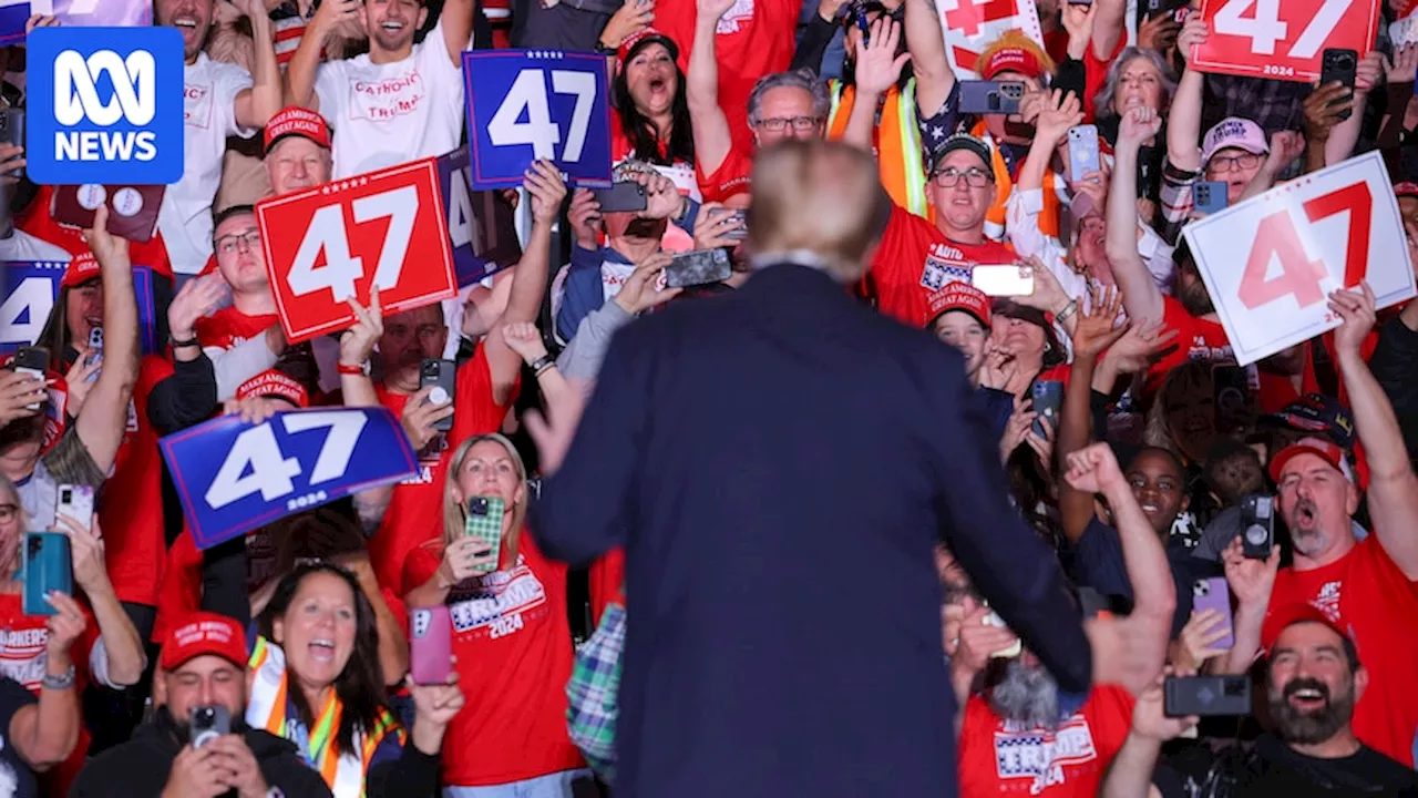 'Fight, fight' chants and raucous applause: Inside one of Donald Trump's last campaign rallies