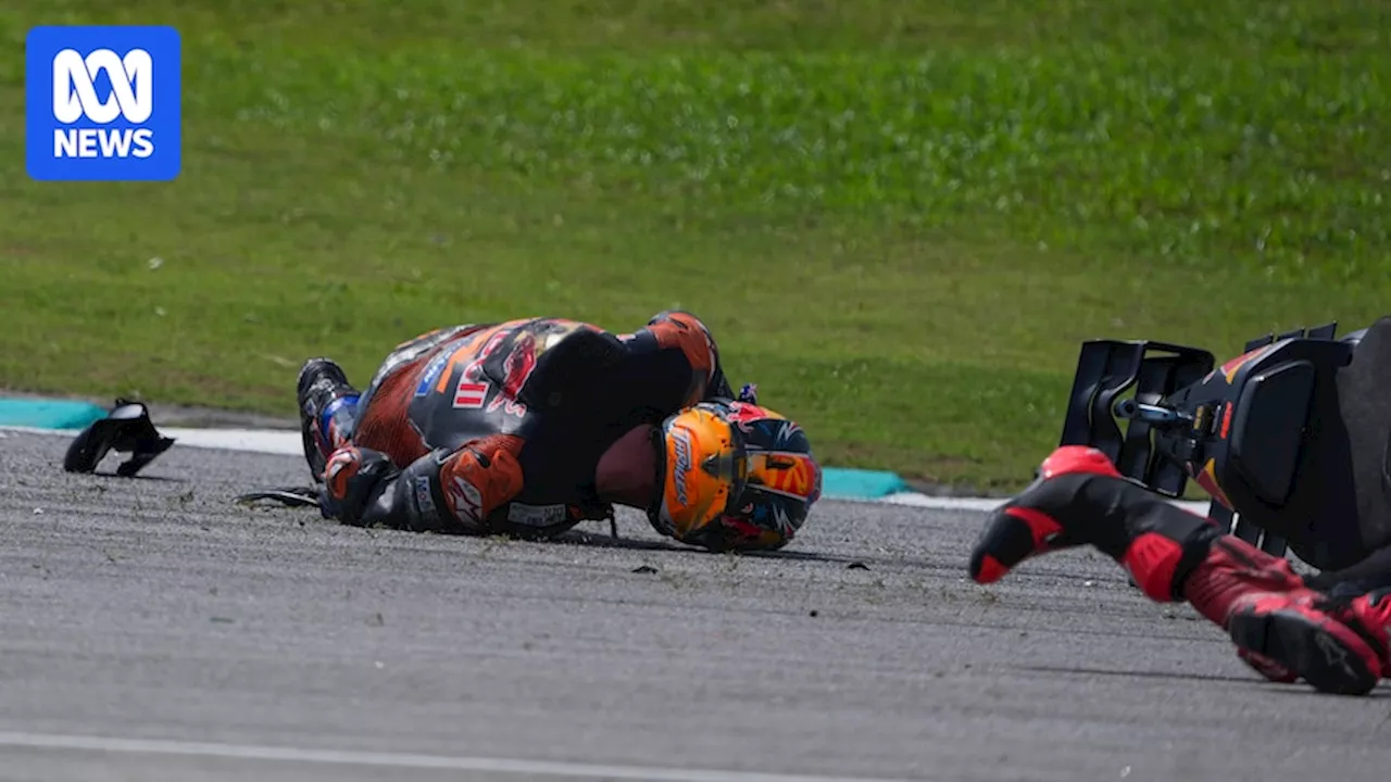 Jack Miller 'lucky to walk away' after nasty MotoGP crash on opening lap in Malaysia