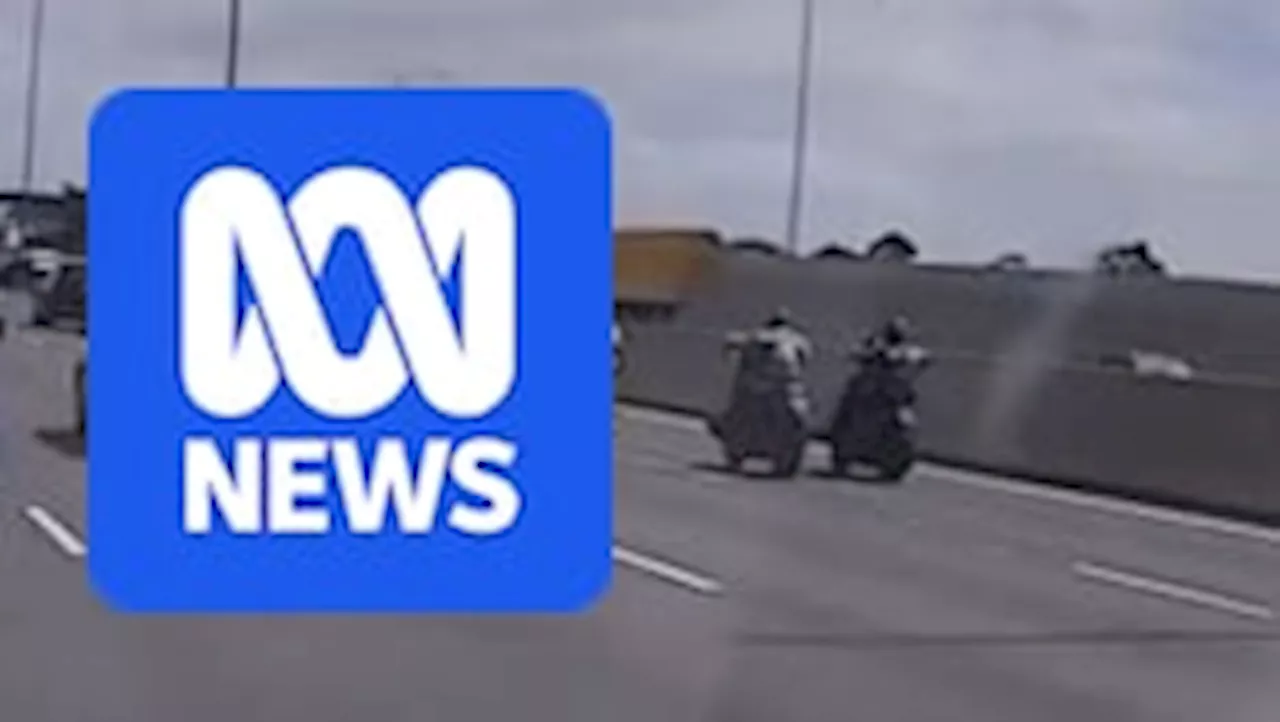 Police allege a Mongols bikie tried to punch and kick a learner rider on Melbourne's Monash Freeway