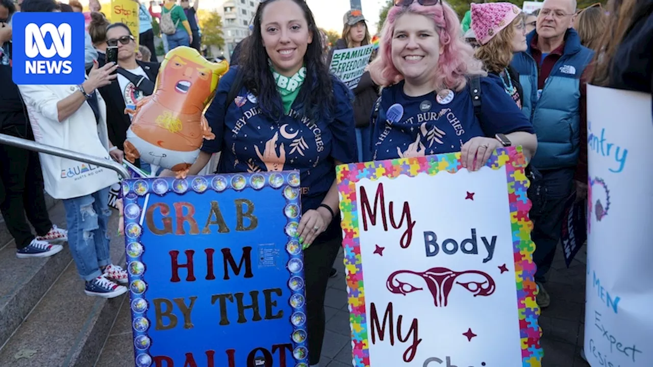 Thousands join Women's March on Washington as US debates rights of women during presidential campaign