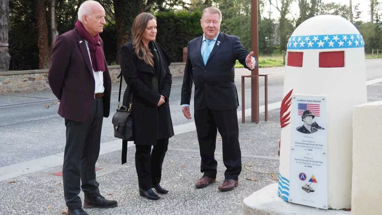 La consule des États-Unis, Emily Cindora en visite au Mont-Saint-Michel