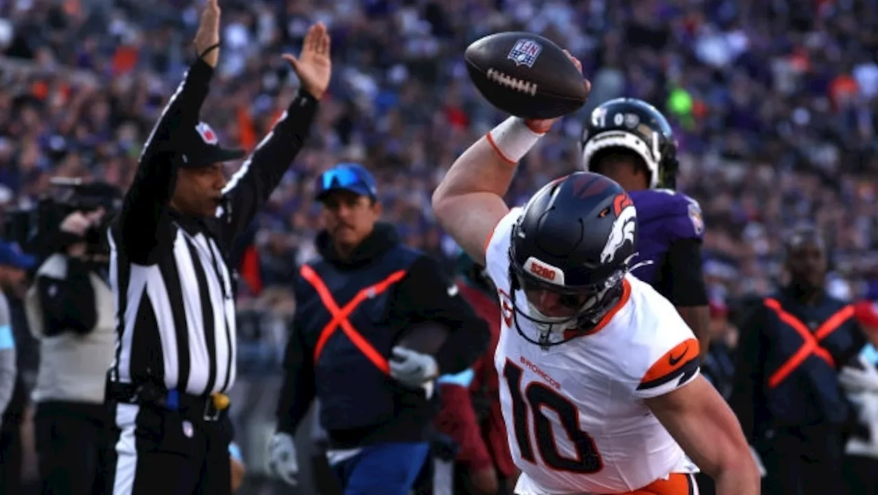 Quarterback Bo Nix turns into a receiver for the Denver Broncos