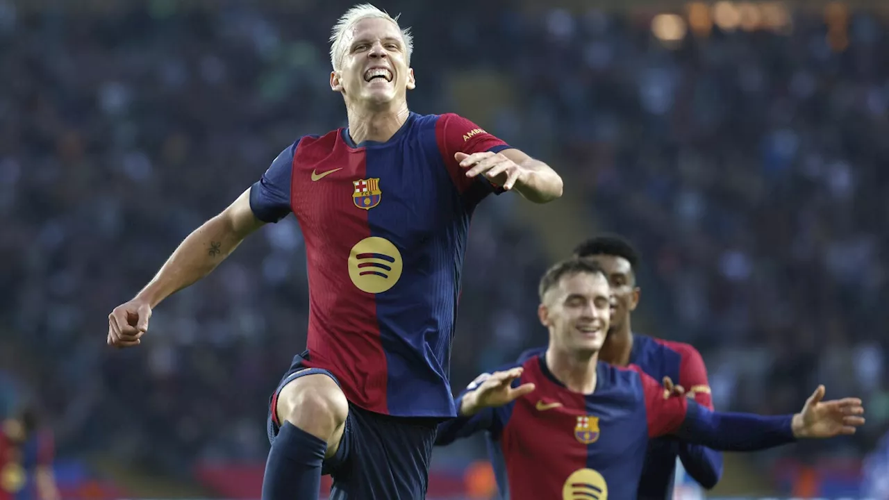 Dani Olmo leads Barcelona to city derby win over Espanyol