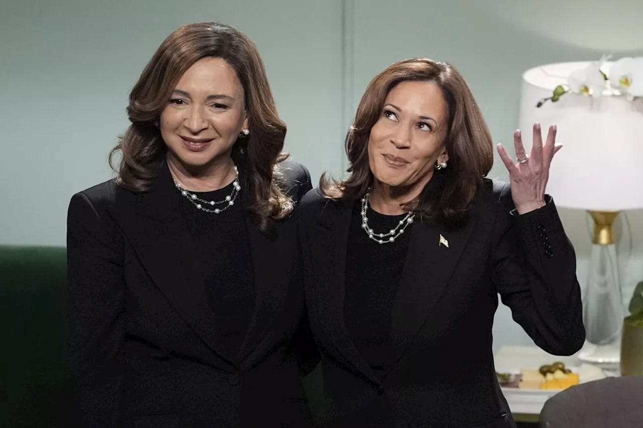 Harris appears on 'Saturday Night Live' as mirror image of Maya Rudolph with election looming