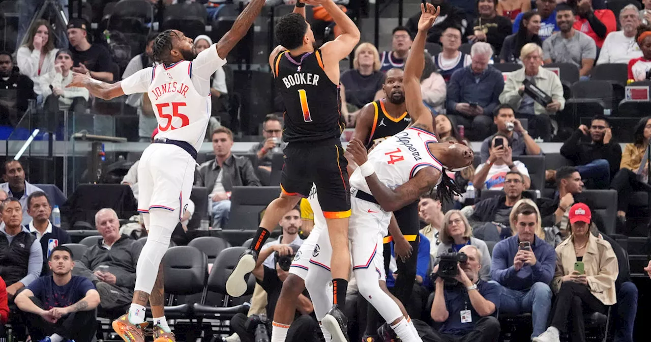 Booker and Durant lead Suns to 125-1119 comeback win over Clippers