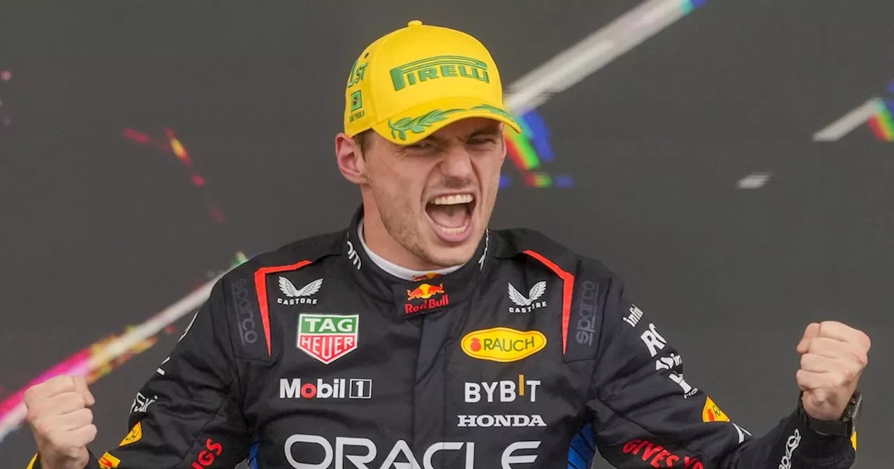 Red Bull driver Max Verstappen wins Brazilian Grand Prix to extend lead over Lando Norris