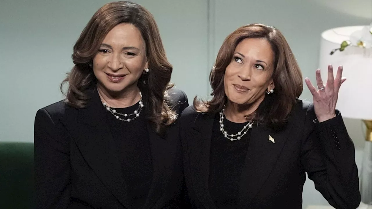 Harris appears on 'Saturday Night Live' as mirror image of Maya Rudolph with election looming