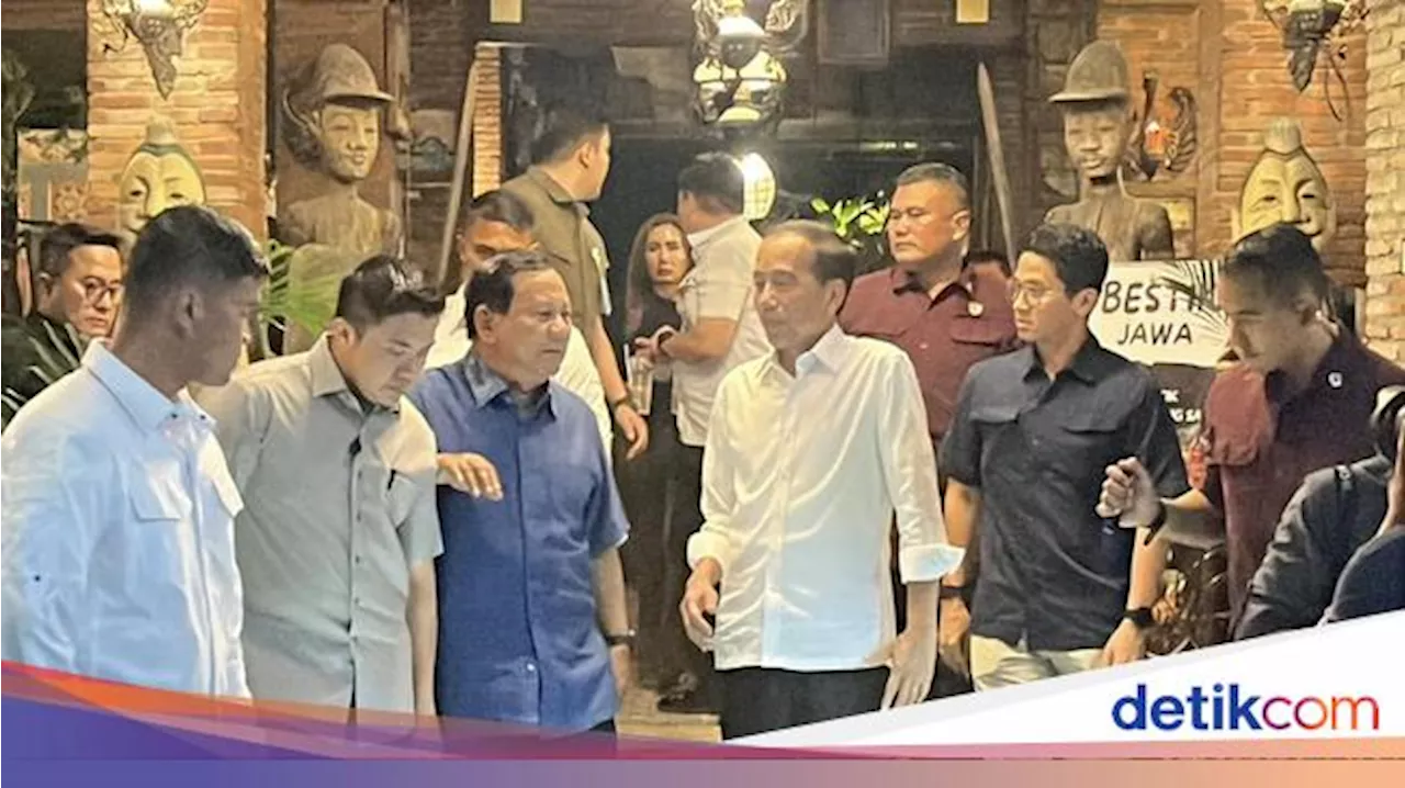 Makan Malam dengan Jokowi, Prabowo: Ngobrol Masalah Ini dan Itu