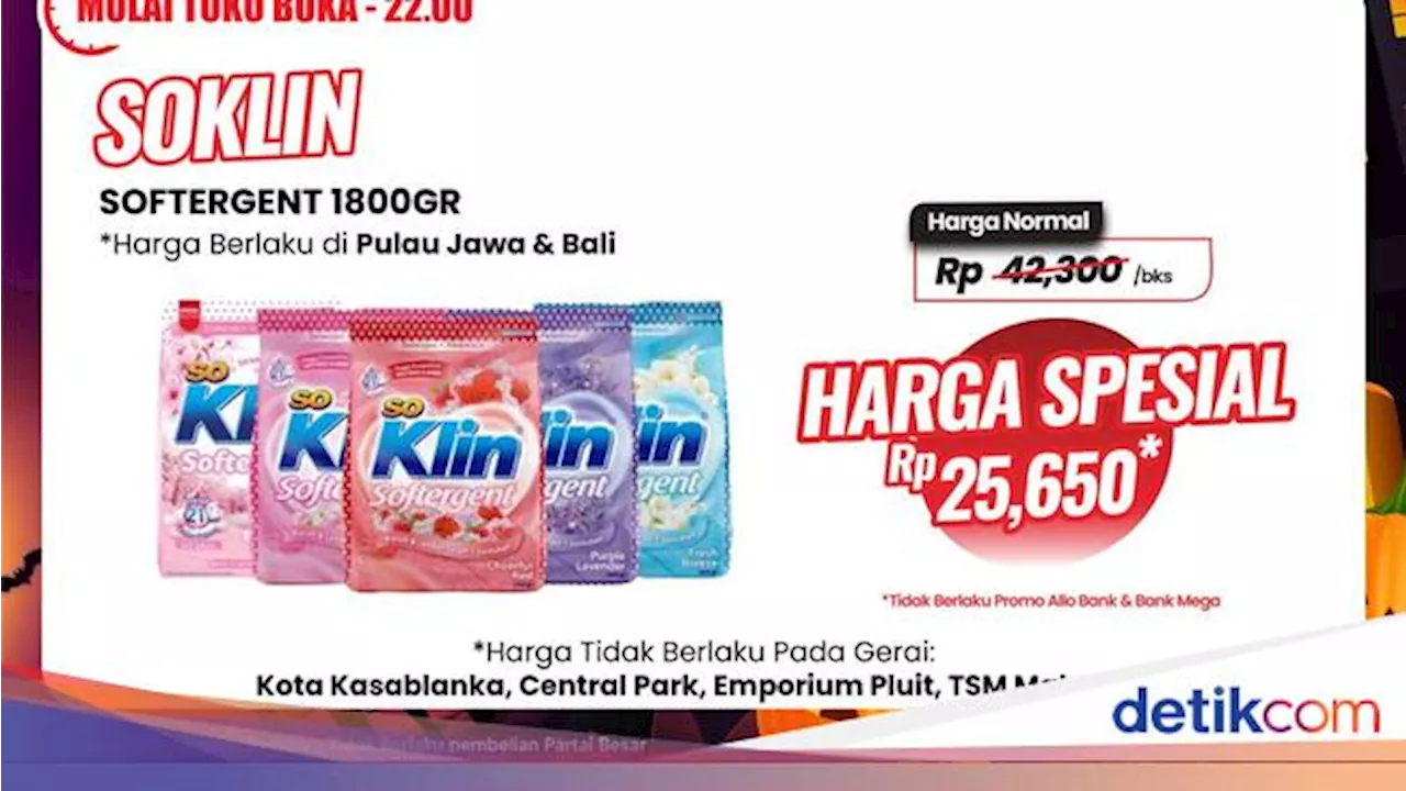 Beli Detergen di Transmart Full Day Sale Diobral Murah Cuma Rp 25 Ribuan