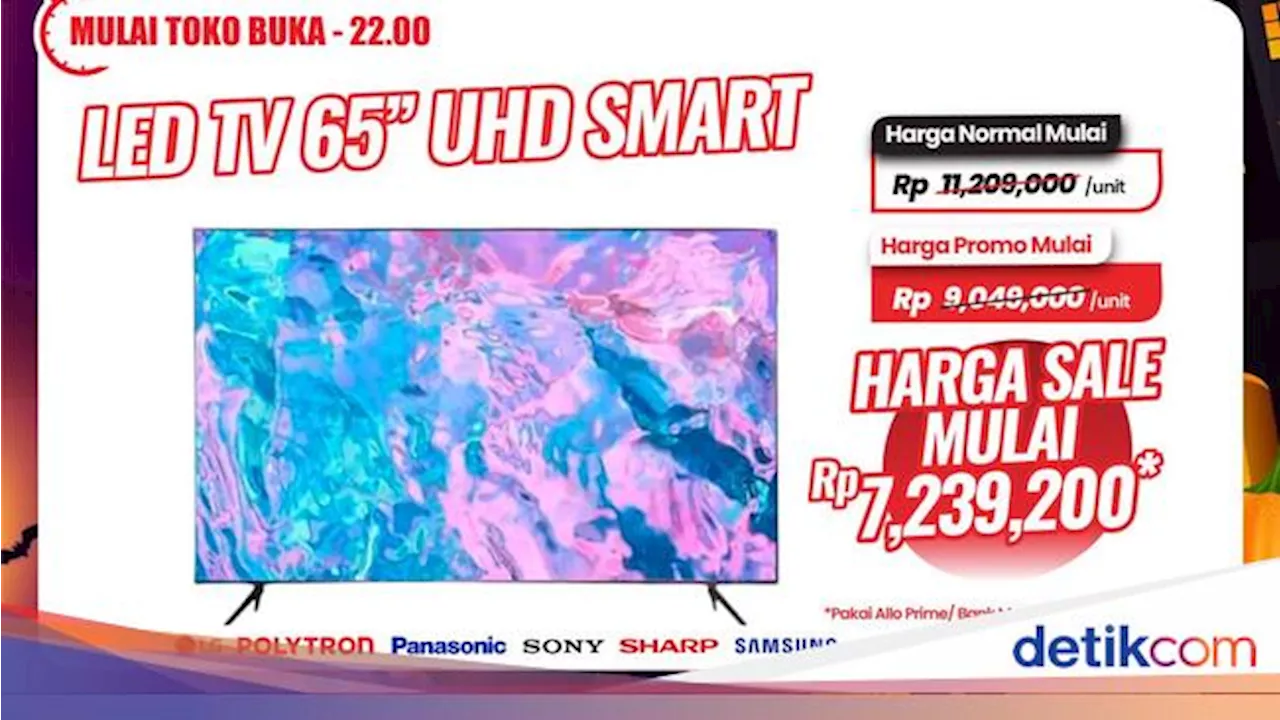 TV LED 50-65 Inch di Transmart Diskon Gede, Bisa Hemat Rp 3,9 Jutaan