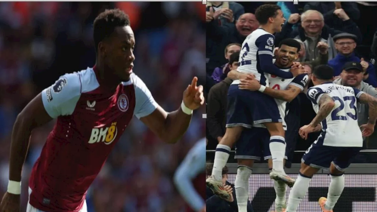  Jhon Jader Durán no pudo impedir la dolorosa derrota del Aston Villa a manos del Tottenham