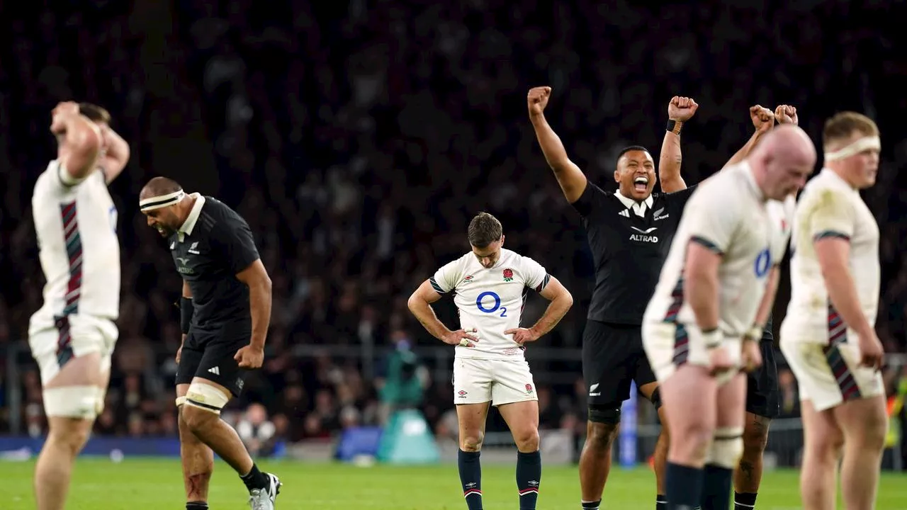 Drop-kick heartbreak for England as injury hit All Blacks come from behind to clinch thriller