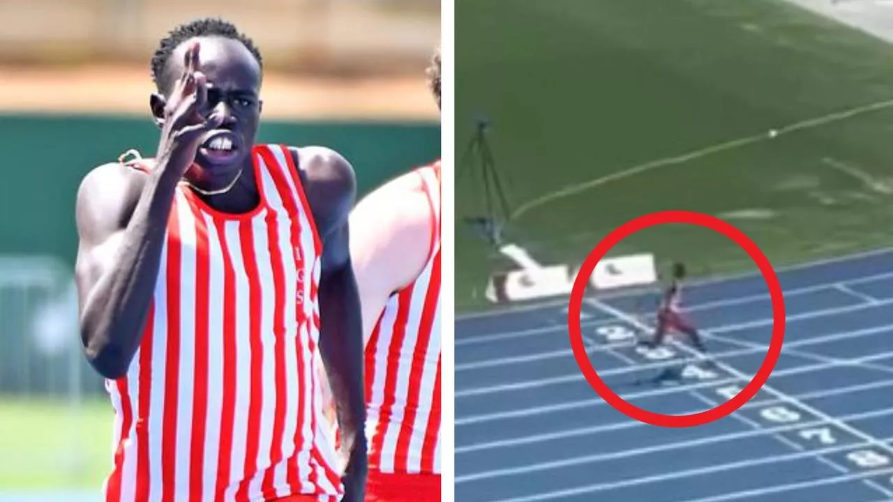 Wild scenes as teen freak Gout Gout runs fastest 200m by an Aussie in 31 years