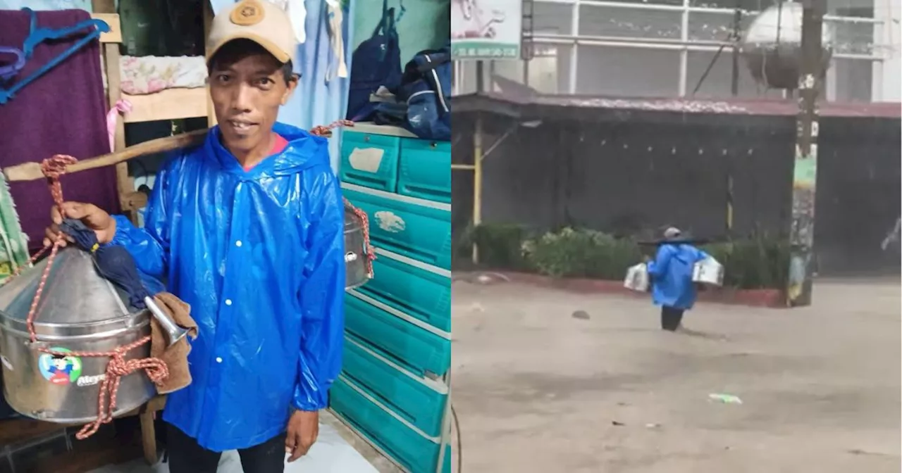 Viral kakanin vendor braves Kristine floods to feed family