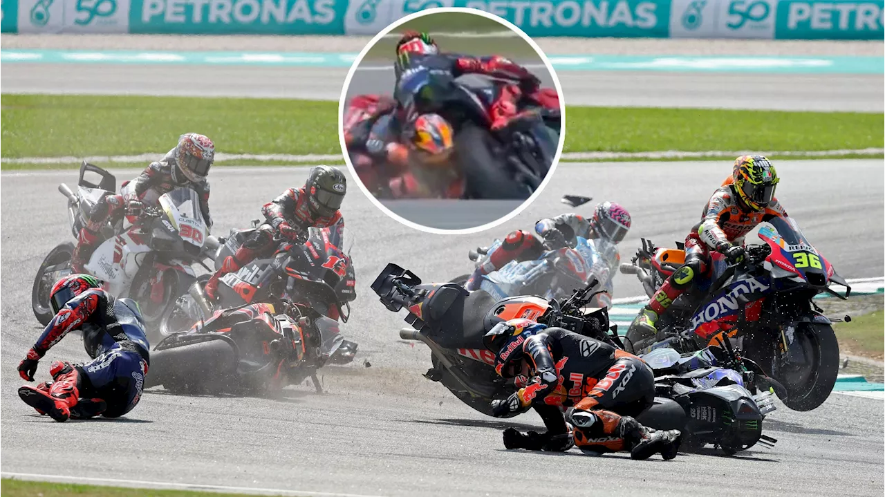  Kopf kracht auf Rad – Renn-Abbruch nach MotoGP-Crash