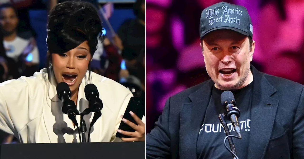 Cardi B unleashes furious attack at Elon Musk amidst Kamala Harris 'puppet' row