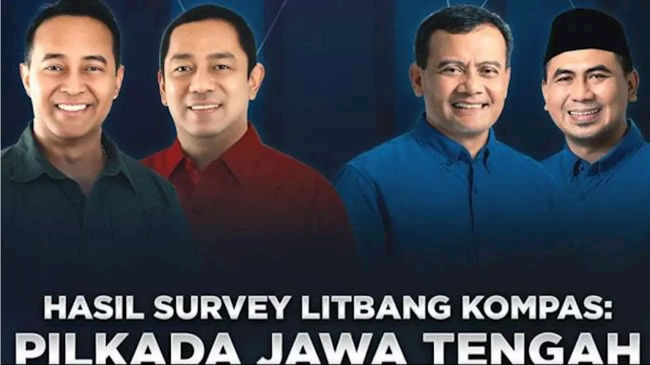 Survei Litbang Kompas Pilkada Jateng: Andika-Hendi Raih 28,8 Persen, Luthfi-Yasin 28,1 Persen