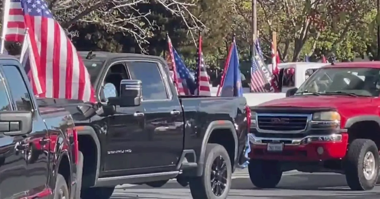 Truckers for Trump group caravan's through Tri-Valley on final Saturday before election