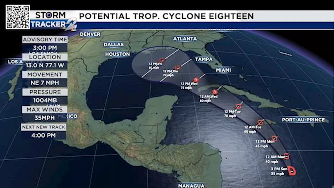 New tropical system forms in Caribbean, could pose a threat to US Gulf Coast next weekend