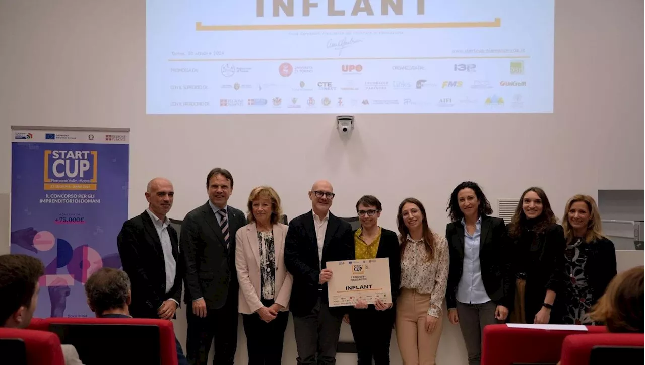 Le tecnologie terapeutiche di Inflant vincono Start Cup Piemonte Valle d'Aosta 2024