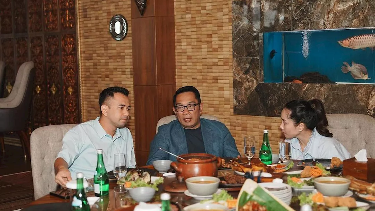 Cagub Jakarta Ridwan Kamil Bertemu dengan Utusan Khusus Presiden Raffi Ahmad, Bahas Apa?