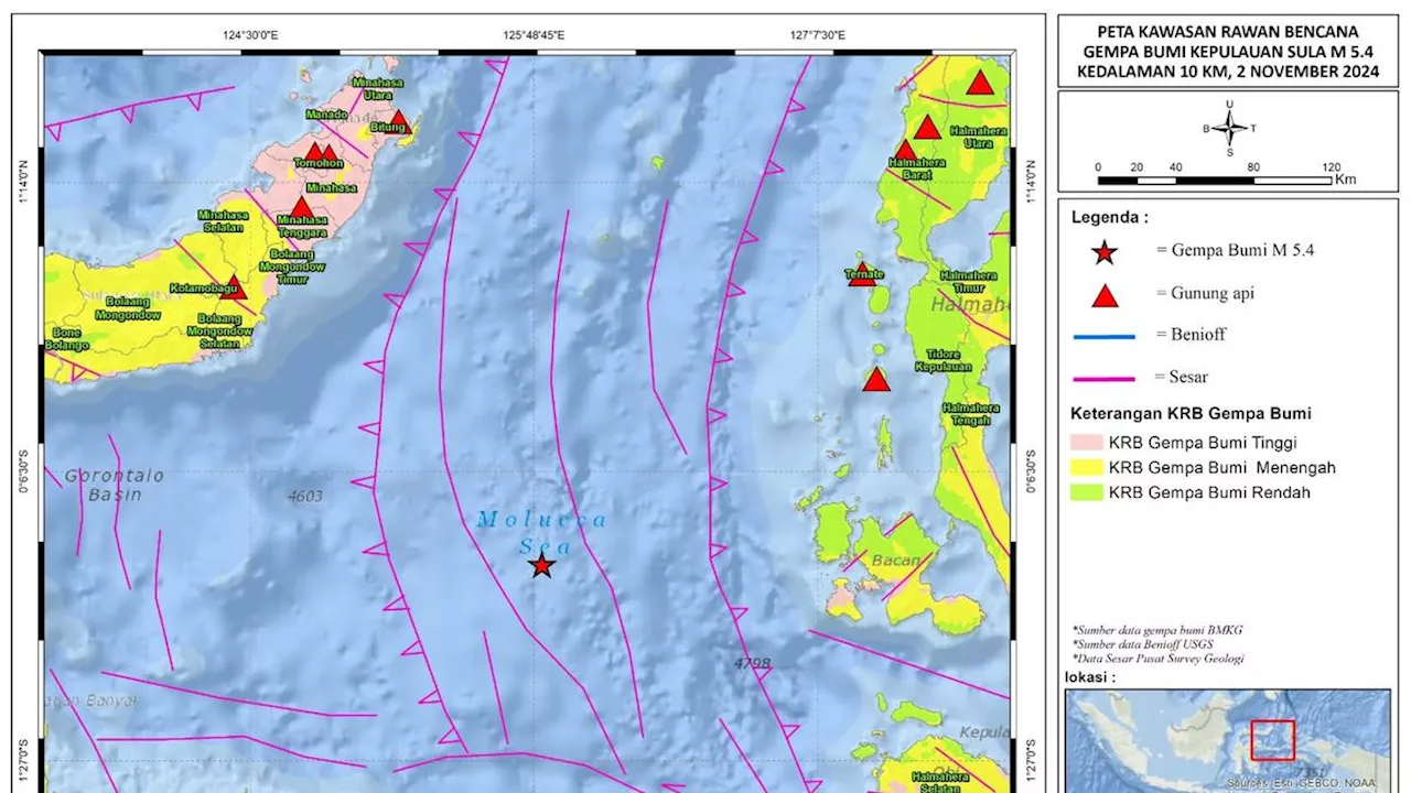 Gempa Bumi di Baratlaut Sanana Maluku Utara akibat Aktivitas Penunjaman Ganda Talaud Mayu