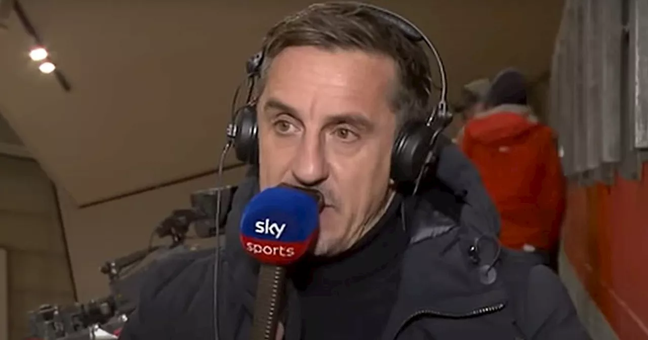 Gary Neville delivers honest Lisandro Martinez Man United red card verdict after VAR statement