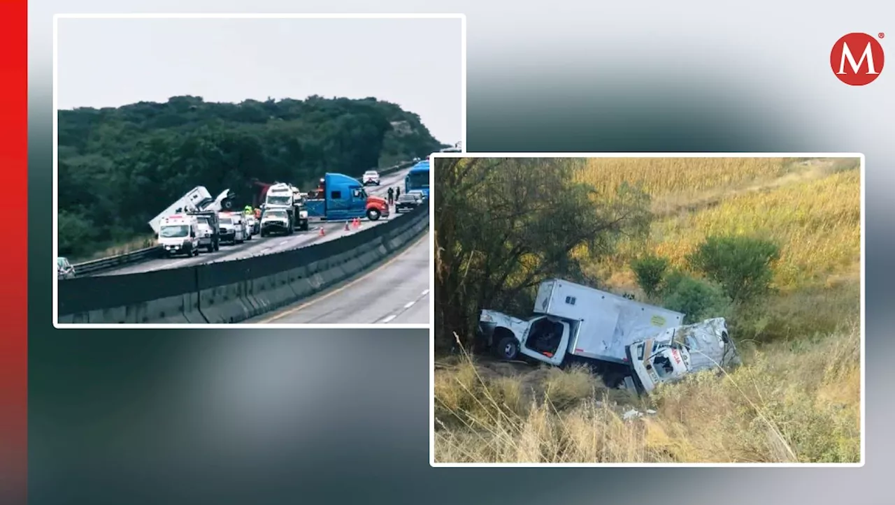 Ambulancia y camioneta caen en barranco de la México-Querétaro; cierran autopista