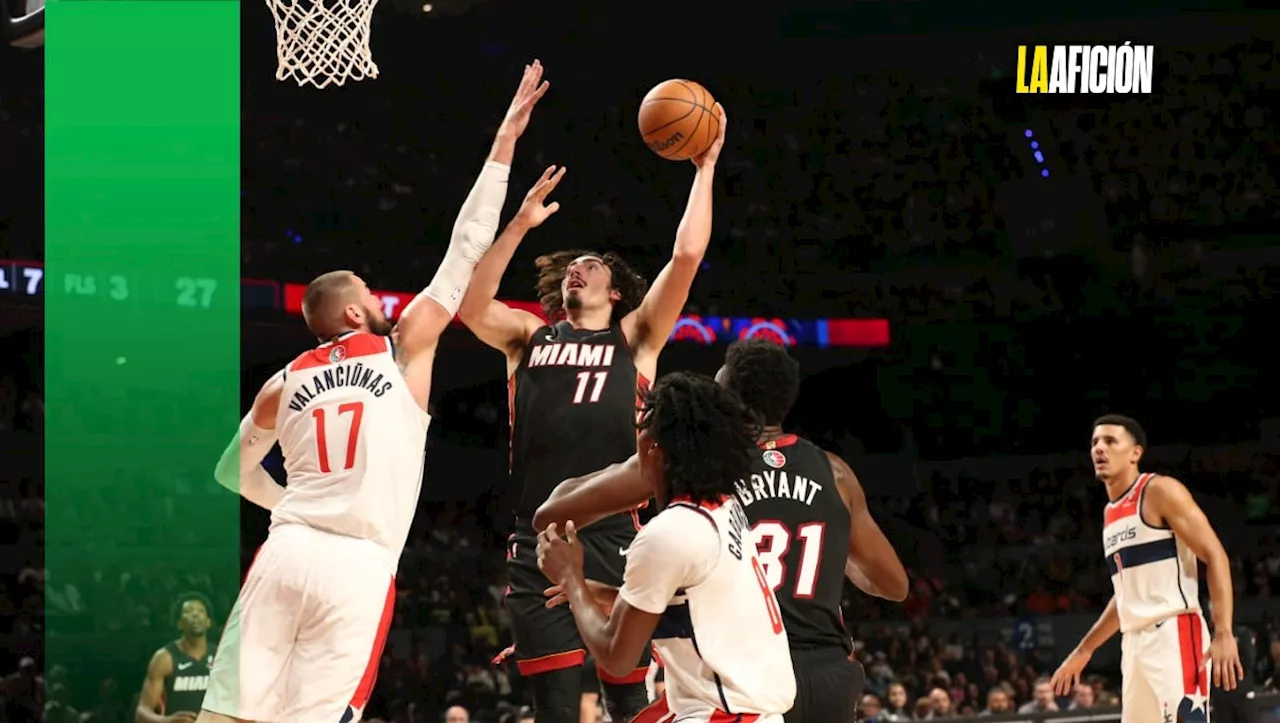 Jaime Jáquez Jr. conquista México en la victoria de Miami Heat sobre Washington Wizards