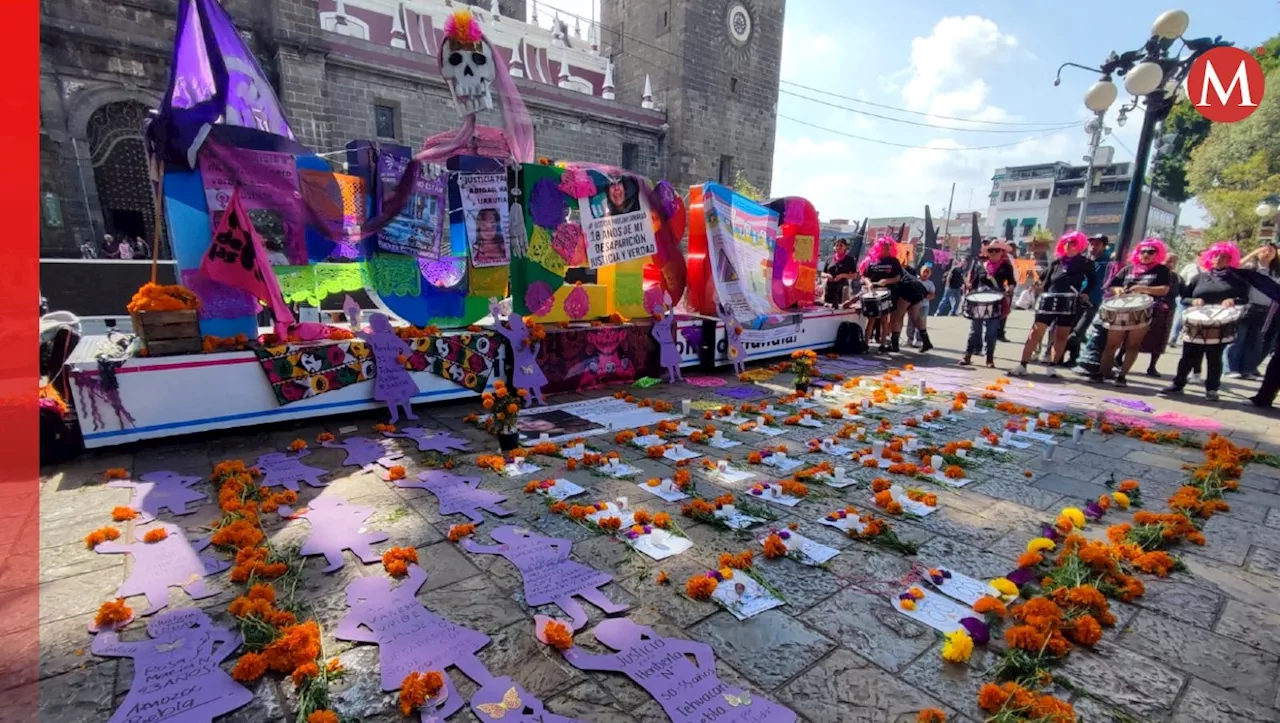 Marcha de las Putas en Puebla: Mujeres y familiares de víctimas de feminicidio encabezan evento