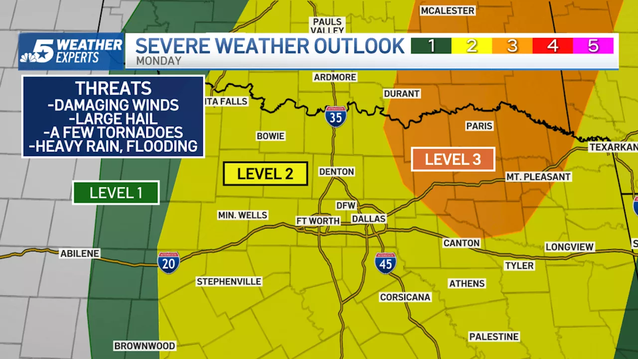 LIVE RADAR: Severe storms possible late Sunday and Monday, stay weather aware