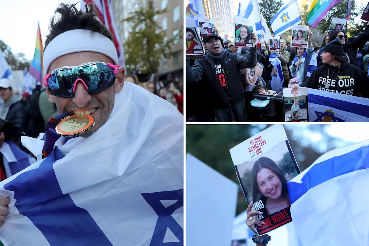 IDF soldier finishes NYC Marathon chanting, 'Bring them home!'