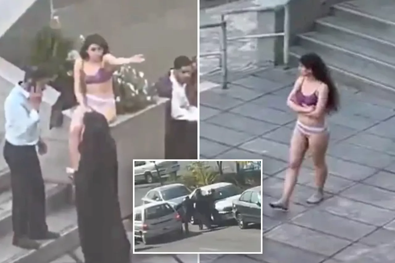 Iran student strips, walks around in underwear in apparent protest of strict hijab laws leading to allegedly violent arrest