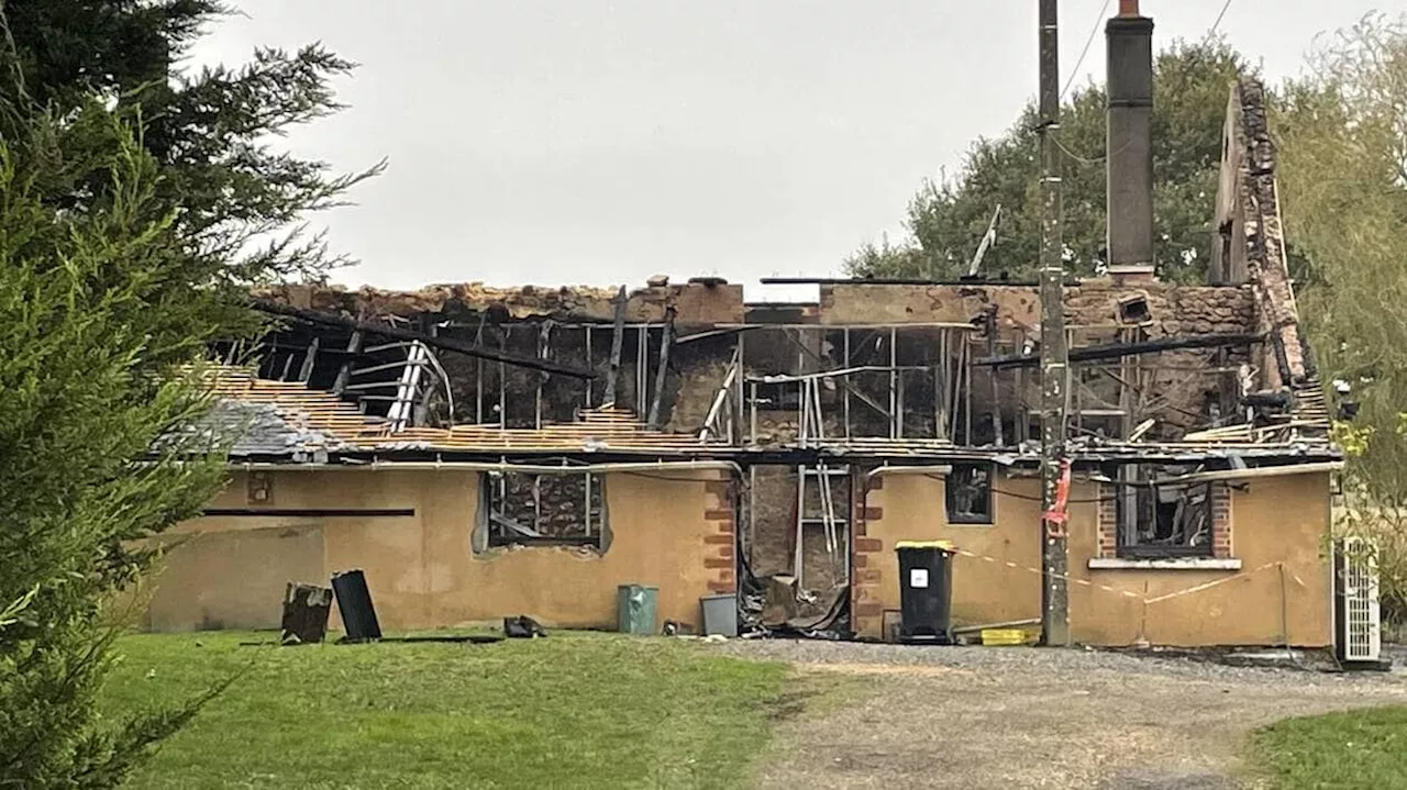 Une maison détruite par le feu, un chien périt dans l’incendie