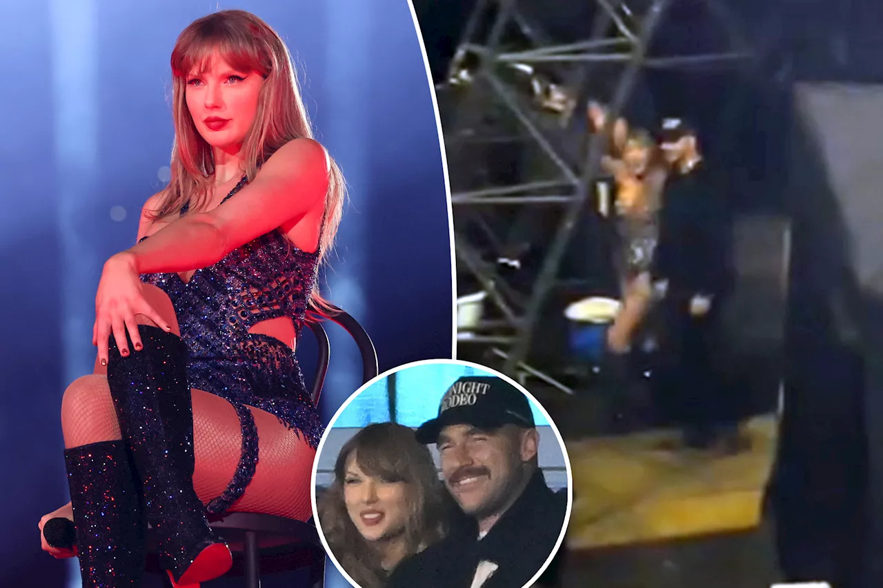 Travis Kelce and Taylor Swift leave hand-in-hand after her second Indianapolis Eras Tour show