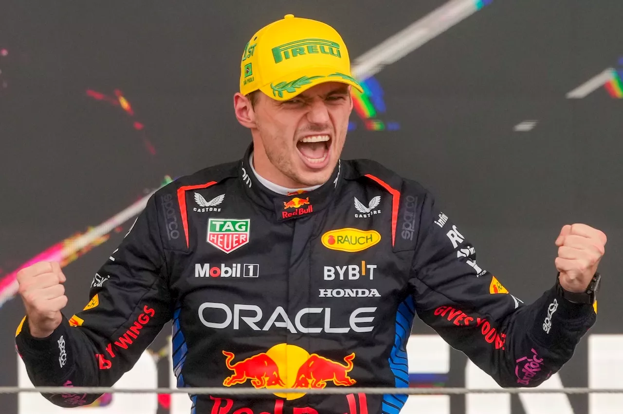 Max Verstappen wins Brazilian Grand Prix to extend lead over Lando Norris