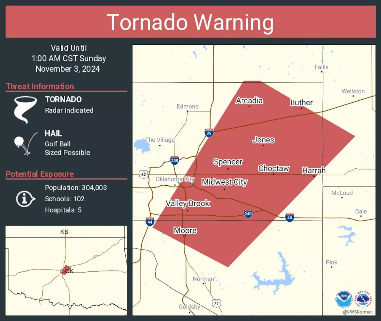 Severe storms in Oklahoma injure at least 6, leave tens of thousands without power