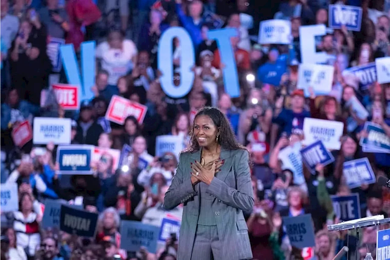 Michelle Obama and Alicia Keys rallied for Kamala Harris in Norristown, with thousands turned away