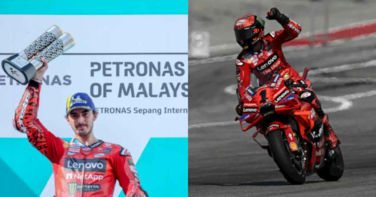 Francesco Bagnaia Muncul Juara Perlumbaan MotoGP PETRONAS Grand Prix Malaysia 2024