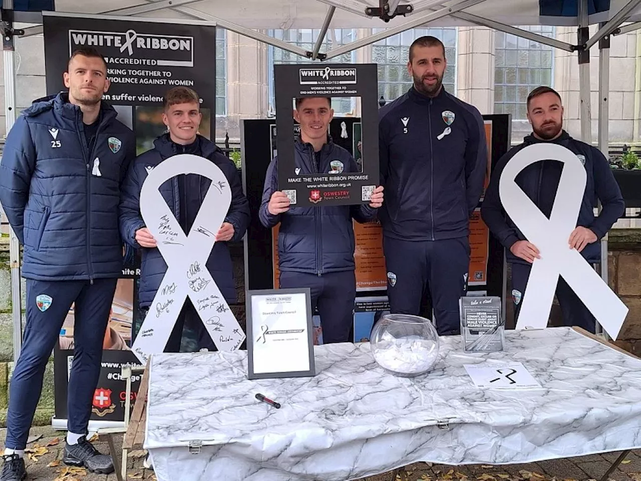 Oswestry Town Council’s White Ribbon accreditation extended