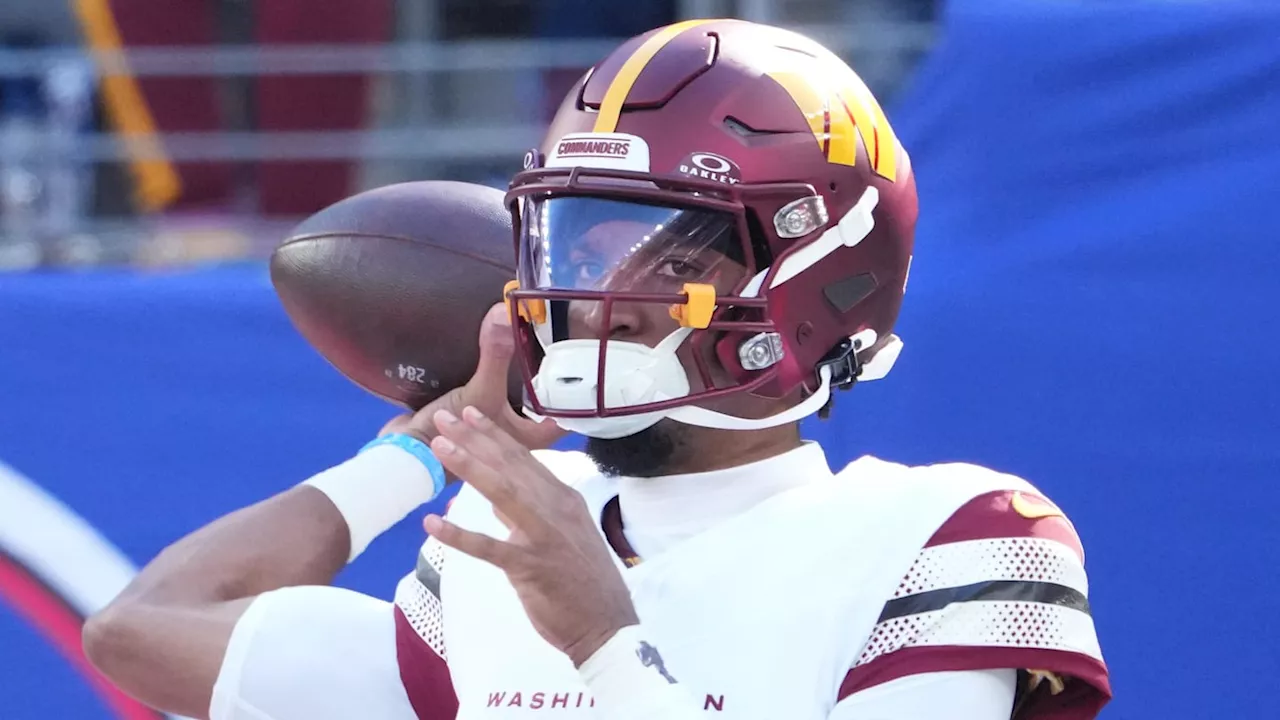 Jayden Daniels, Terry McLaurin Connect to Score vs. Giants