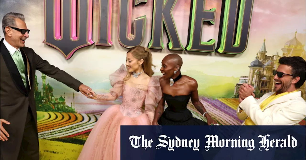 The Land of Oz and Ariana Grande land in Oz for the Wicked premiere